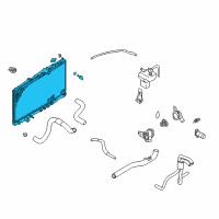 OEM Dodge Stratus Engine Cooling Radiator Diagram - MR373103