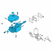 OEM 2018 Nissan Titan XD Cylinder Brake Master Diagram - 46010-EZ31D