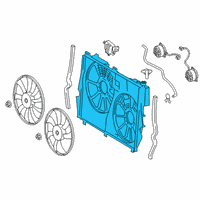 OEM 2018 Lexus RX450h Shroud, Fan Diagram - 16711-0P350