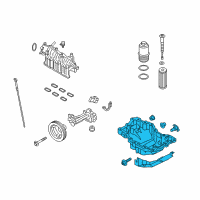 OEM Lincoln MKX Oil Pan Diagram - FT4Z-6675-C