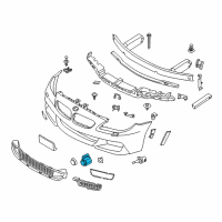 OEM 2014 BMW X6 Alpinweiss Ultrasonic Transducer Diagram - 66-20-9-233-031
