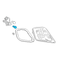 OEM 2016 Buick Cascada Signal Lamp Bulb Diagram - 13503393