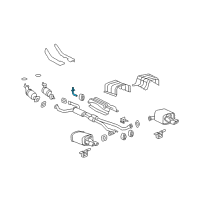 OEM Pontiac G8 Center Muffler Hanger Diagram - 92270145