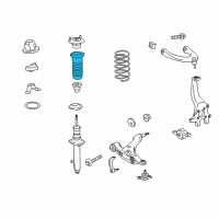 OEM 2014 Lexus IS250 Insulator, Front Coil Spring Diagram - 48157-30260