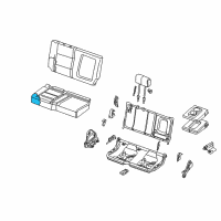 OEM 2006 Nissan Titan Pad Assy-2ND Seat Cushion, RH Diagram - 88311-8S500