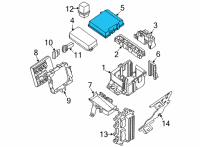 OEM 2022 Nissan Frontier COVER-FUSIBLE LINK HOLDER Diagram - 24382-9BU0A