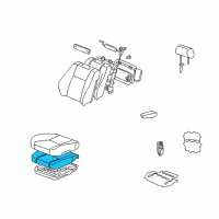 OEM 1999 Lexus LX470 Pad, Front Seat Cushion, LH (For Separate Type) Diagram - 71502-60100