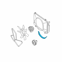 OEM 1992 Nissan D21 SHROUD-Lower Diagram - 21477-41L00