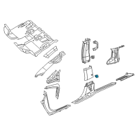 OEM Chrysler Voyager Seat-Folding Seat Diagram - 68443103AA