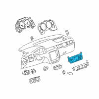 OEM GMC Yukon XL 1500 Heater & Air Conditioner Control Assembly (W/ Rear Window Defogger Diagram - 25936130