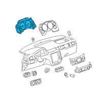 OEM 2013 Chevrolet Suburban 1500 Instrument Cluster Assembly Diagram - 22838392