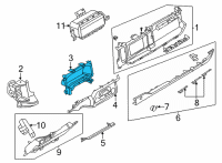 OEM Ford Bronco PANEL - INSTRUMENT Diagram - M2DZ-78044D70-AA