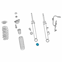 OEM 2021 Acura RDX Bush, Rear Damper Diagram - 52622-TJB-A01