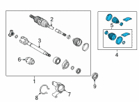 OEM 2022 Lexus NX350h BOOT KIT, FR DRIVE S Diagram - 04428-42170