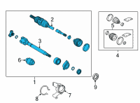 OEM 2022 Lexus NX250 SHAFT ASSY, FR DRIVE Diagram - 43410-78120