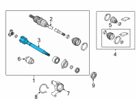 OEM Lexus JOINT ASSY, FR DRIVE Diagram - 43030-78070