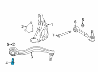 OEM Chevrolet Camaro Rear Lower Control Arm Bolt Diagram - 11610915