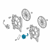 OEM 2020 Honda Civic Motor, Cooling Fan Diagram - 38616-RPY-G01