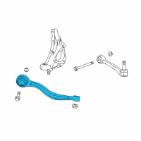 OEM Cadillac Front Lower Control Arm Assembly Front Diagram - 20888438