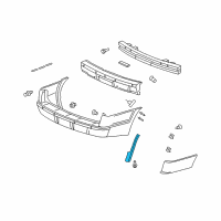 OEM 2005 Pontiac Montana Shield Asm-Rear Bumper Fascia Splash Diagram - 15271834