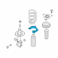 OEM 2017 Nissan Rogue Front Spring Rubber Seat Lower Diagram - 54035-4BA0A