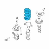 OEM Nissan Rogue Sport Spring-Front Diagram - 54010-6MA2A