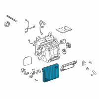 OEM Lexus RX300 Evaporator Sub-Assy, Cooler, NO.1 Diagram - 88501-48010