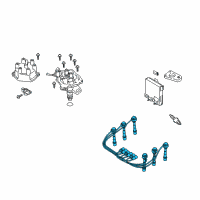 OEM 2000 Infiniti QX4 Cable Set-Hi Diagram - 22450-0W025