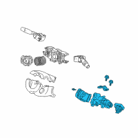 OEM Honda Lock Assy., Steering Diagram - 35100-SNA-901