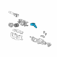 OEM Honda Civic Switch Assembly, Wiper Diagram - 35256-TA0-A02