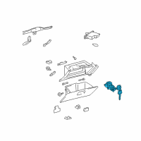 OEM Toyota Camry Cylinder & Keys Diagram - 69056-42020