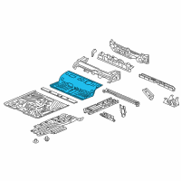 OEM 2022 Honda Ridgeline Panel, Middle Floor Diagram - 65511-T6Z-A00ZZ