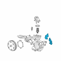 OEM 2021 Chevrolet Camaro Water Pump Assembly Gasket Diagram - 12657430
