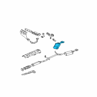 OEM Cadillac DeVille Muffler & Pipe Diagram - 25693404