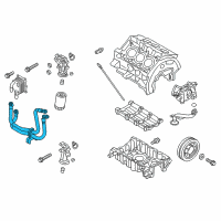 OEM Ford Hoses Diagram - BA8Z-6A715-A