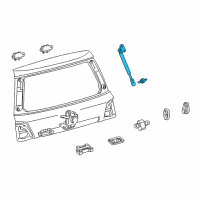 OEM Lexus Back Door Stay Assembly, Right Diagram - 68950-69095