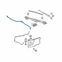 OEM 2020 Chevrolet Silverado 1500 Washer Hose Diagram - 84990635