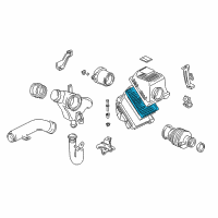 OEM 2005 Acura NSX Air Filter Diagram - 17220-PR7-505