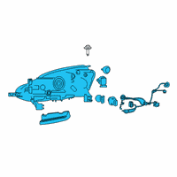 OEM 2016 Nissan Sentra Headlamp Assembly-Driver Side Diagram - 26060-3YU5A