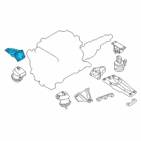 OEM Infiniti FX50 Bracket-Engine Mounting, Rh Diagram - 11232-1CA0A