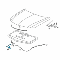 OEM Cadillac Release Cable Diagram - 84619116