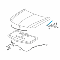 OEM 2020 Cadillac XT6 Support Strut Diagram - 84274910