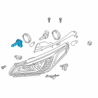 OEM 2019 Hyundai Santa Fe Bulb Diagram - 18647-65009-S