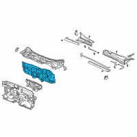 OEM 2004 Honda CR-V Dashboard (Lower) Diagram - 61500-S9A-A00ZZ