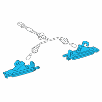 OEM Lexus Lamp Assy, License Plate Diagram - 81270-24041