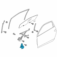 OEM Motor Assembly, Window Diagram - 72215-SZH-003