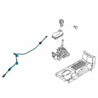 OEM 2012 Ford Fusion Shift Control Cable Diagram - AE5Z-7E395-G