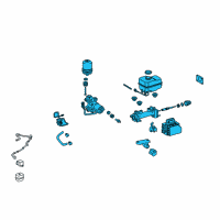OEM 2015 Toyota 4Runner Actuator Assembly Diagram - 47050-35134