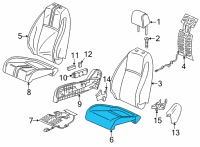 OEM 2022 Honda Civic PAD, R- FR Diagram - 81137-T20-A61
