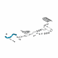 OEM 2005 Scion tC Front Pipe Diagram - 17410-28500